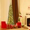 Pencil Christmas Tree with Memory Wire Branch Tips and Warm LED Lights